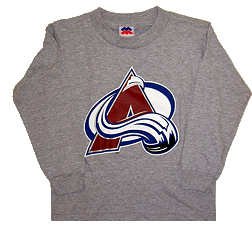 Buy Colorado Avalanche Kids Grey Long Sleeve T-Shirt