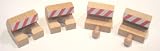 Set of 4 Wooden Bumper Tracks fit Thomas Wooden Railway and Brio Trains and Track Set