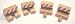 Set of 4 Wooden Bumper Tracks fit Thomas Wooden Railway and Brio Trains and Track Set