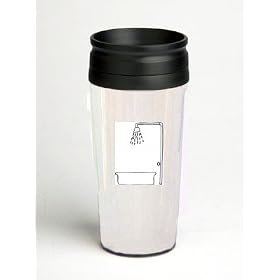 16 oz. Double Wall Insulated Tumbler with bathroom accessories - Paper Insert by SHOPZEUS