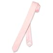 BIAGIO SILK Narrow NeckTie EXTRA Skinny LIGHT PINK Thin Men's 1.5" Neck Tie