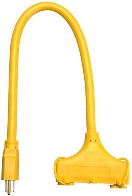 Ho Wah Gentin Kintron Sdnbhd 04112ME 2-Ft. 12/3 STW Yellow 3-Outlet Extension Cord - Quantity 12