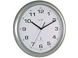 Cadiz Silver Radio Controlled Wall Clock