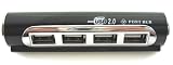 4 Ports Aluminum USB HighSpeed Hub for USB 1.1/2.0