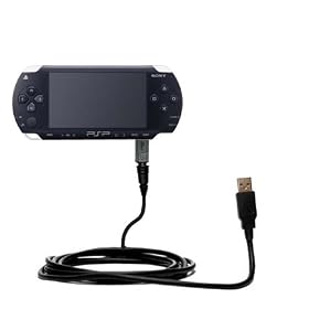 Classic Straight USB Cable for the Sony PSP-1001 Playstation Portable with Power Hot Sync and... by Gomadic for the PSP-1001 Playstation Portable