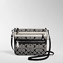 AUTHENTIC COACH BONNIE SIGNATURE DOUBLE ZIP CROSSBODY (BW/BW)