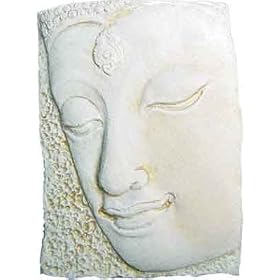 WALL PLAQUE-SERENITY BUDDHA GPSM CEMENT W.EASEL 4X