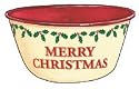 Merry Christmas Enamelware Bowl