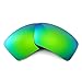 Walleva Replacement Lenses for Oakley Eyepatch 2 Sunglasses -Multiple Options (Emerald Mirror Coated - Polarized)