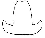Metal Cookie Cutter MINI COWBOY HAT 1 1/2