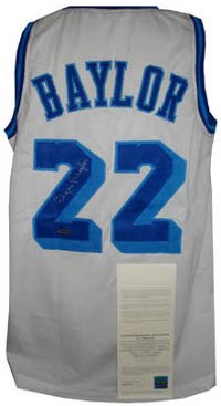 Elgin Baylor Signed Los Angeles Lakers Jersey