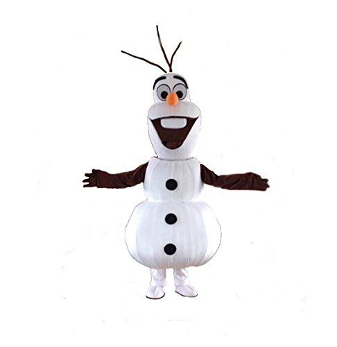 Olaf Snowman Mascot Costume Cospaly Cartoon Character Adult Size