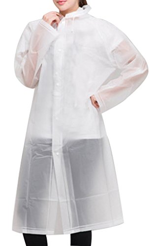 Z-SHOW™ Easy Carried Rain Coat Wind Coat EVA 1 Per Pack(White,One Size)