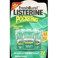 Listerine PocketPaks Breath Strips (72 Ct) - Fresh Burst (6 Pack)