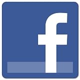 Facebook social networking car bumper sticker 4" x 4"