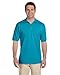 Jerzees 50/50 Men's 5.6 oz. Jersey Polo with Spotshield (California Blue, Large)