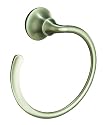 Kohler K-11377-BN Forte Sculpted Towel Ring, Vibrant Brushed Nickel