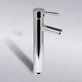 Decor Star BRG04-TC Euro Modern Contemporary Bathroom Lavatory Vanity Vessel Sink Faucet Tall Chrome