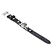 Hot PS4 Game Overwatch Alloy Logo Bracelet Fashion Black Leather Wristband Bracelet