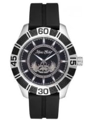 Marc Ecko Womens The Rocksie Crystal Accented Multifunction Gunmetal IP Bracelet Watch E16508L1