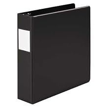 Wilson Jones Heavy Duty No-Gap Round Ring Binder, 2 Inch Capacity, Letter Size, Black (W364-44NBPP)
