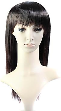 HI GIRL Fashion Heat Safe Straight Synthesis Wig Medium Length Hair Full Wigs 14in/35cm #75