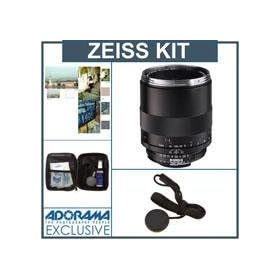 Zeiss 100mm f/2.0 Makro Planar ZF.2 Manual Focus Macro Lens for the Nikon F (AI-S) Bayonet SLR System. - Bundle - with Tiffen 67mm Photo Essentials Filter Kit, Lens Cap Leash, Professional Lens Cleaning Kit,