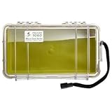 Pelican Products Micro Case Clear, Yellow, 9.38 x 5.56 x 2.63