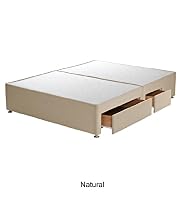 Classic Sprung - Single Divan with 1 Small + 1 Large Drawer