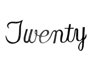 Amazon.com : "Twenty" Cursive Address Number : Address Plaques : Patio