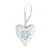 Spot & Gingham Hanging Heart