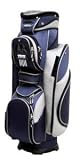 Tsunami Cart Bag with 14 Way Full Length Divider System (Navy/Silver)