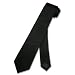 SILK Narrow NeckTie Skinny BLACK Thin Men's Neck Tie