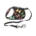 Pet Supplies : Designer Retractable Dog Leash Lead - Colorful Bones by Sarut Pylones