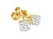 1/10 ctw Round Diamond Stud Earrings in 14K Gold