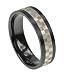 Zirconium Ring Black Ring with High Polish - 5mm Width