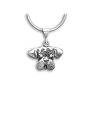 Sterling Silver Boxer Pendant by The Magic Zoo