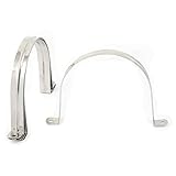 uxcell ホースバンド　サドルクランプ　クリップ　チューブ/パイプ用　U型　110mm直径　ステンレススチール　5個入り