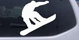 Car Sport-Snowboarding Sports Car Window Wall Laptop Decal Sticker -- White 22in X 21.6in