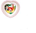 Disney Princess Heart Shaped Kids Melamine Bowl