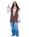 Faux Suede Hippie Vest Costume Adult (Standard (One-Size))