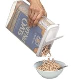 Bag-In Cereal and Snack Dispenser (Clear Container with White Lid) (11H x 7.75W x 4D)