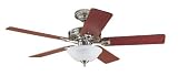 Hunter 22460 The Astoria Two-Light 52-Inch Five Blade Ceiling Fan, Brushed Nickel with Bowl