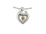 0.50 (1/2) cttw Medium Sterling Silver Mother and Child® November Pendant by Janel Russell