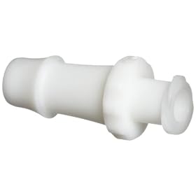 Value Plastics FTLL055-1  Female Luer Thread Style to 500 Series Barb, 1/4" (6.4 mm) ID Tubing, White Nylon, (25-Pack)