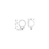 KC HiLiTES 1420 5 Black Rubber 100-Watt Long Range Light