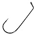 Gamakatsu Black Jig 60, Flat Eye, Light Wire Jig Hook, 100 Pack, Size: 3/0