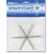 Metal Wire Snowflake Forms - Fun Craft Beading Project 3 3/4 Inches