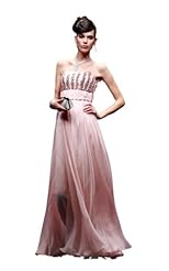 Sexy Applique Crystals Lace Beaded Crystal Chiffon/Taffeta/Tulle Evening Dress/Prom Dress 