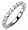 Titanium and Zirconia Slim Engagement Band 3MM